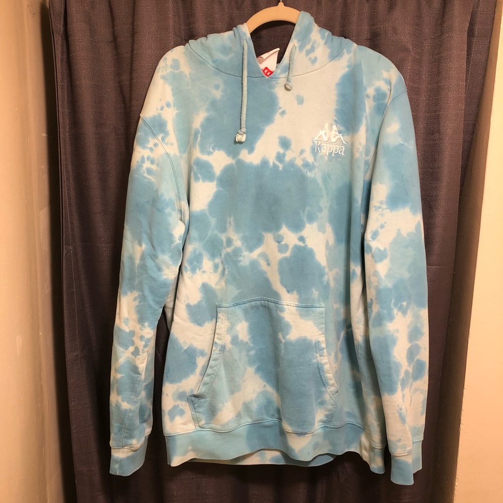 Tie dye large Kappa hoodie